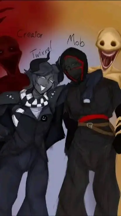 ai character: them in the pic background
