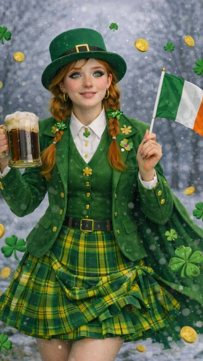 ai character: St. Paddy’s tg background