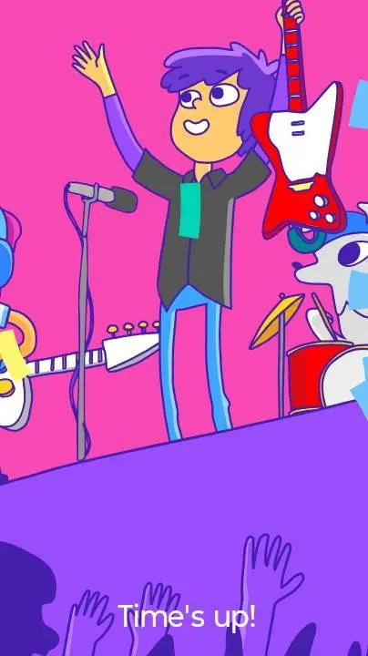 ai character: Time's up background