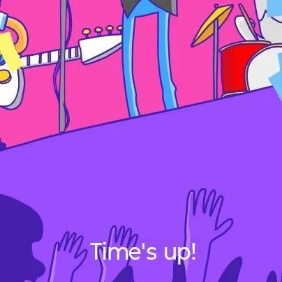 chat with ai character: Time's up