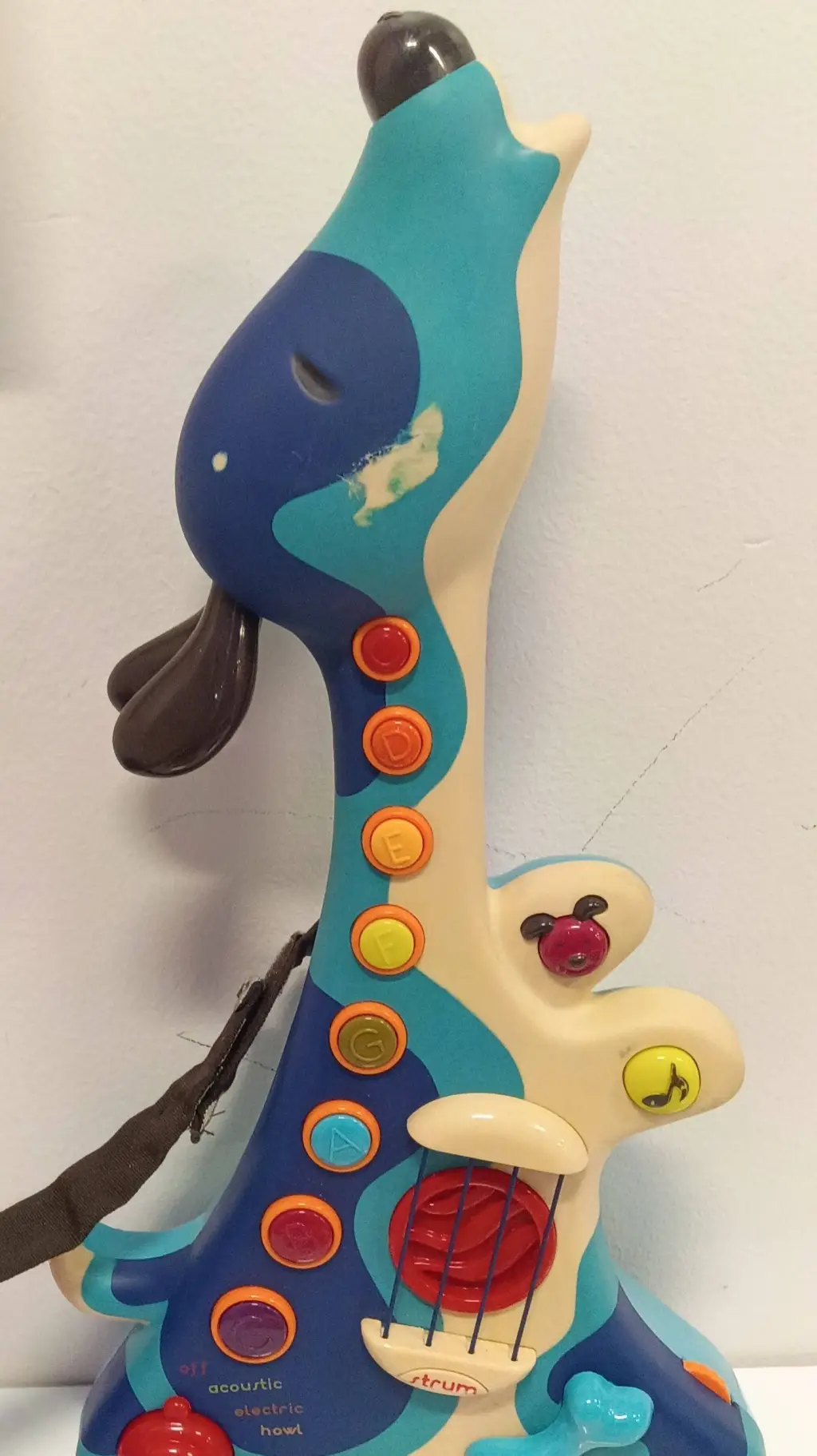 ai character: Dog Guitar background