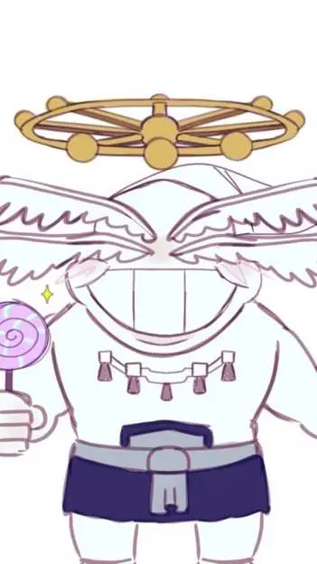 ai character: mini mahoraga  background