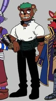 ai character: Zoro but..fnaf?  background