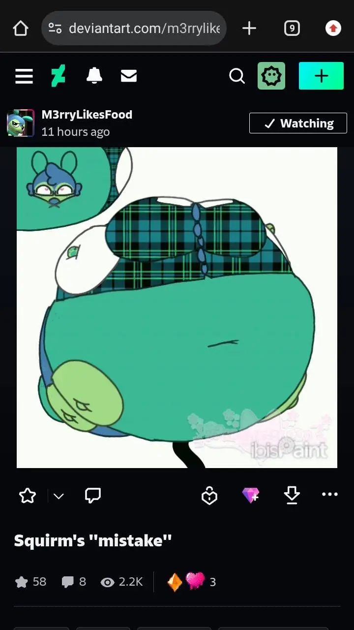 ai character: squirm's mistake background
