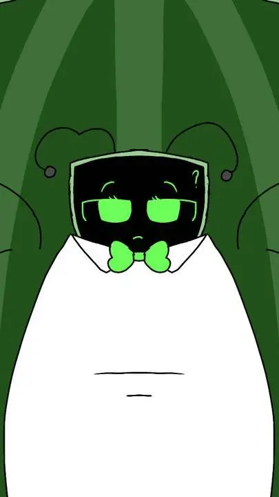 ai character: Vee(inflated again background