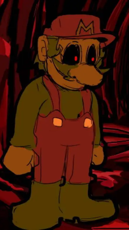 ai character: Coolrash Mario  background