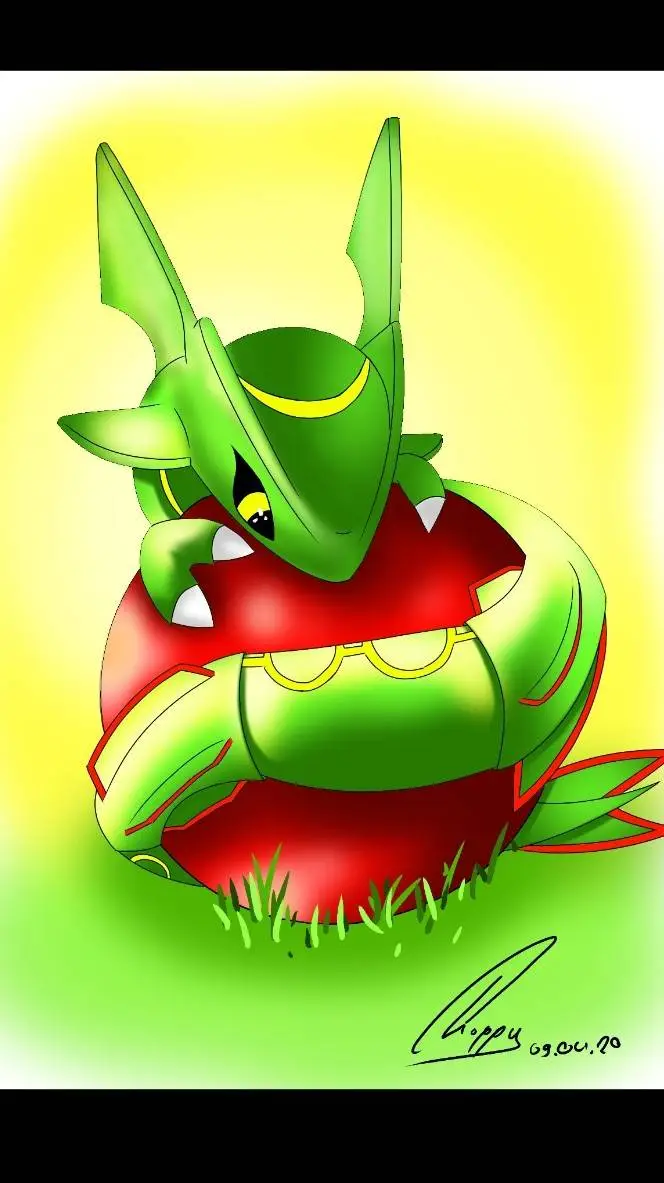ai character: rayquaza 🐍 background