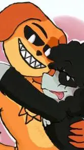 ai character: dogday babachops  background