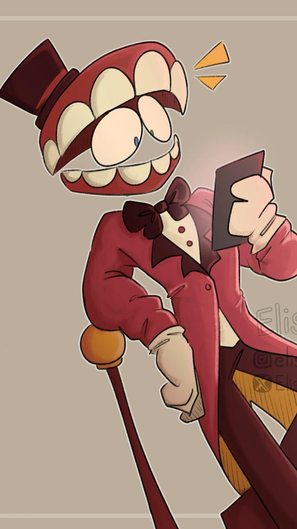 ai character: •Caine• background