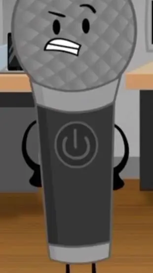 ai character: Microphone background