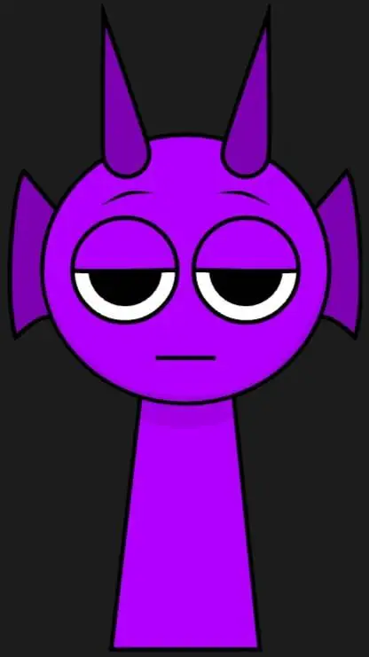 ai character: Durple background