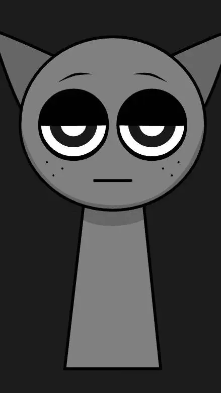 ai character: Gray background