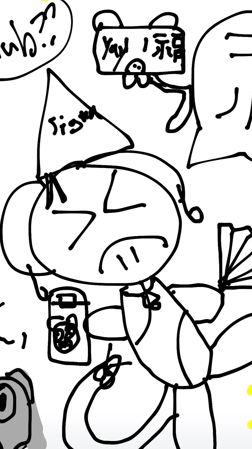 ai character: New year Mookeys background