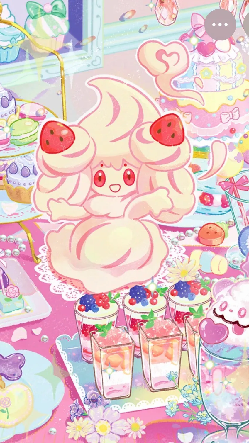 ai character: Alcremie  background