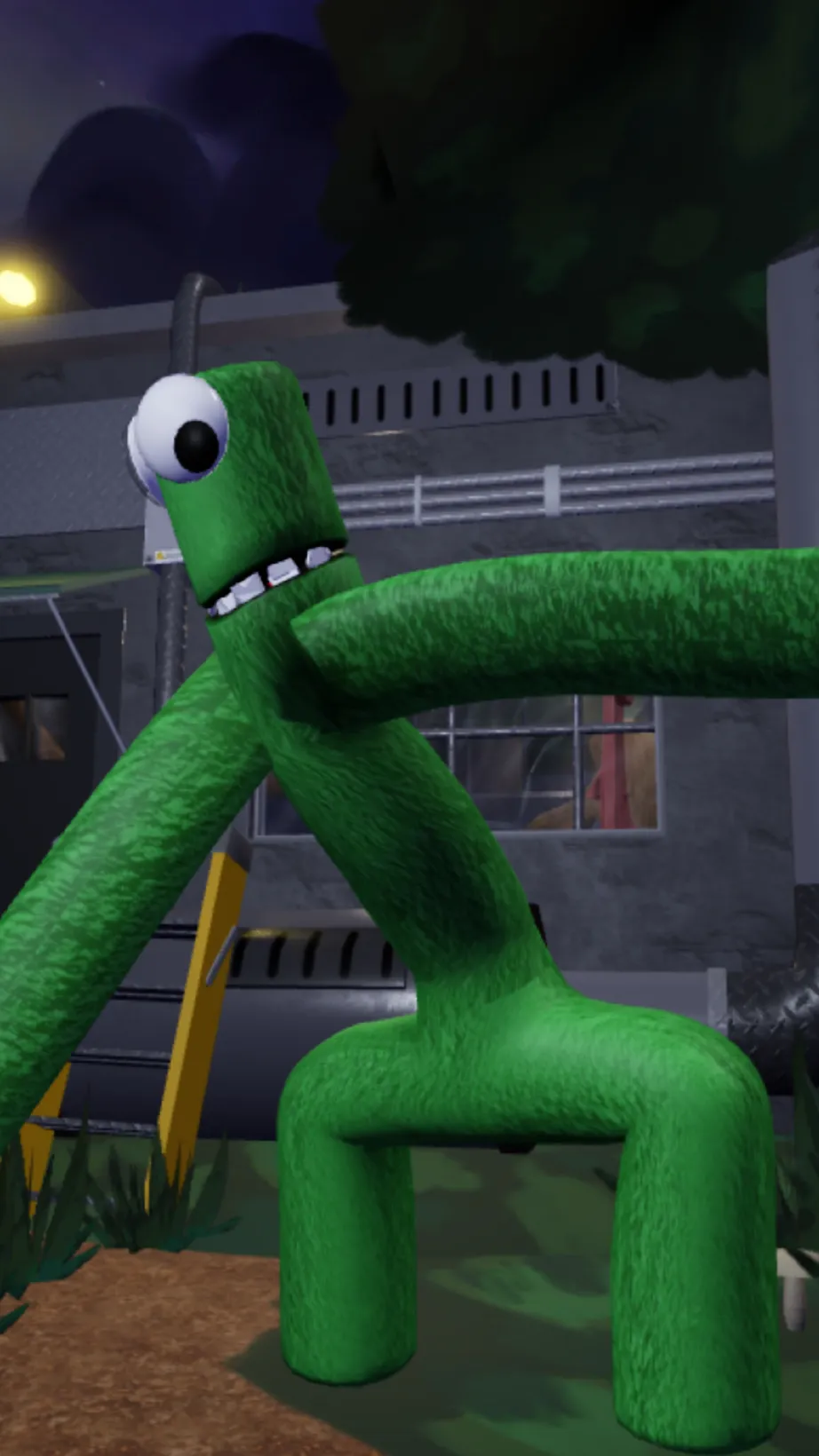 ai character: Green background