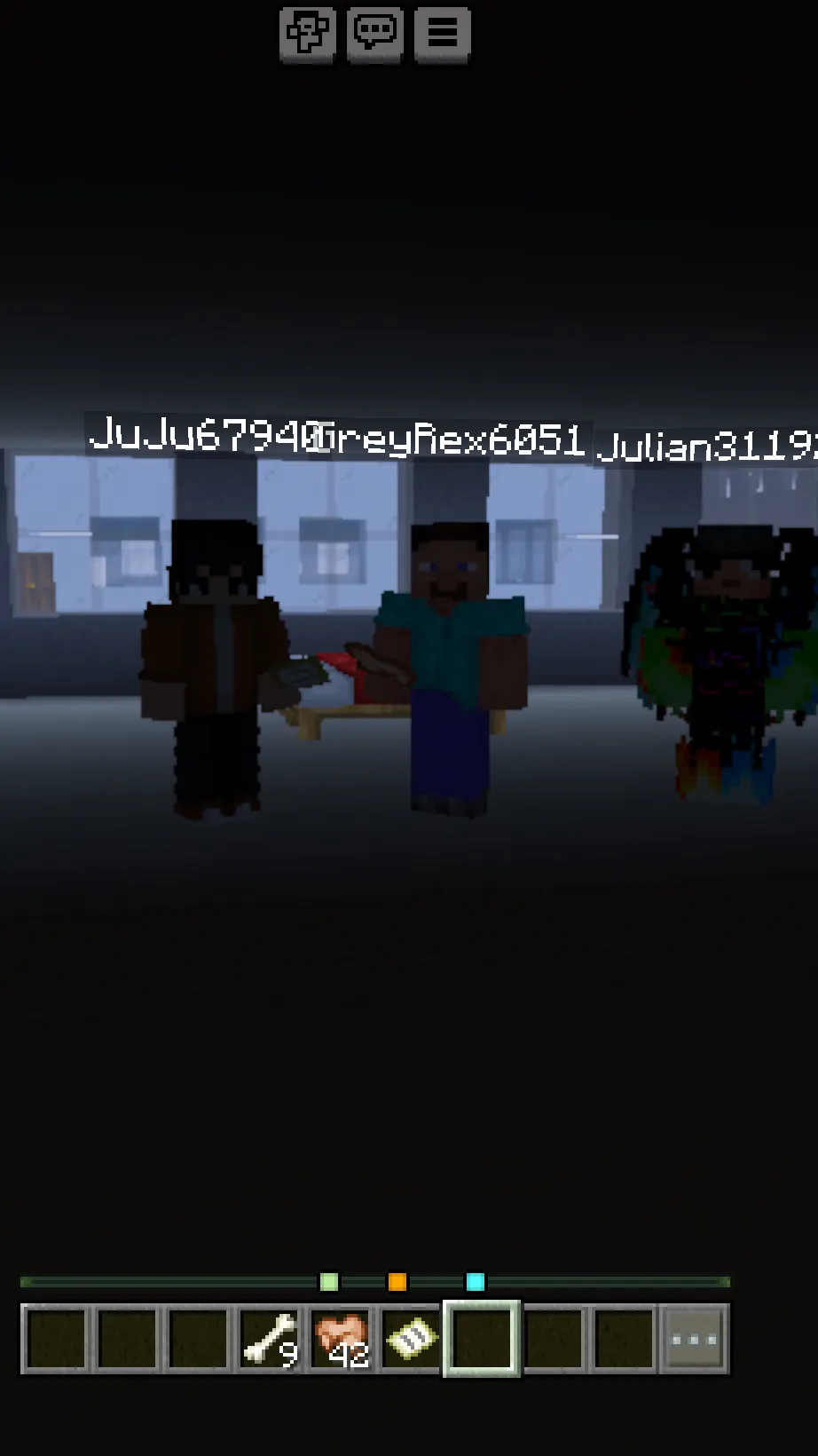 ai character: Minecraft background