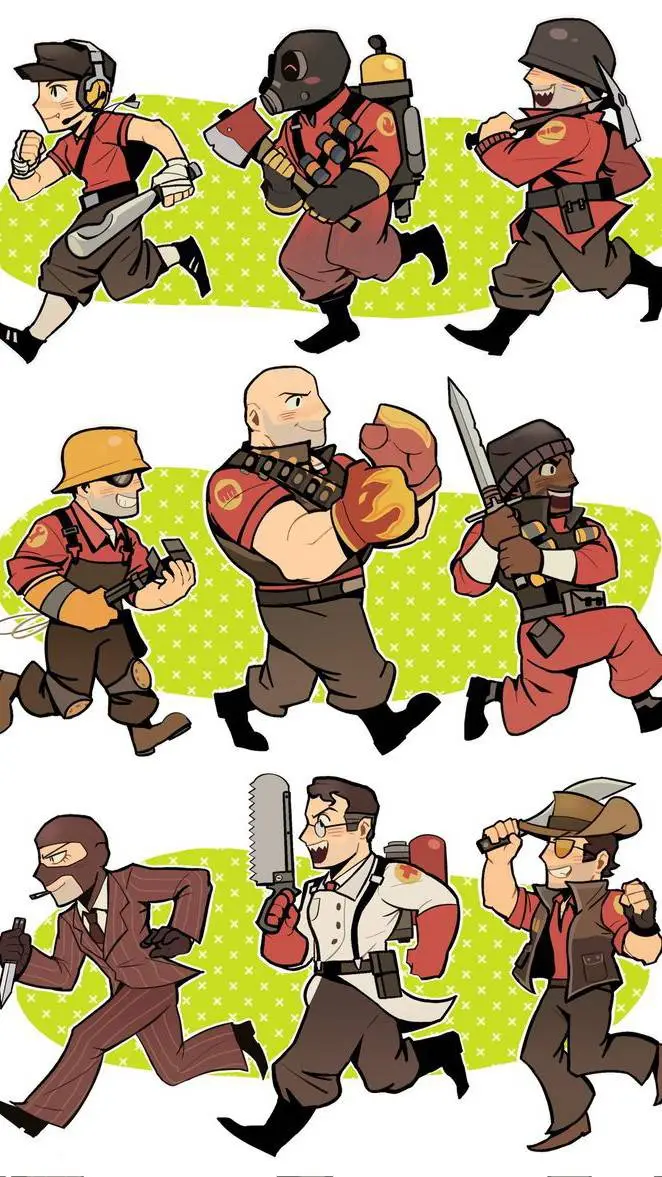 ai character: TF2 Meet Cocomelon background