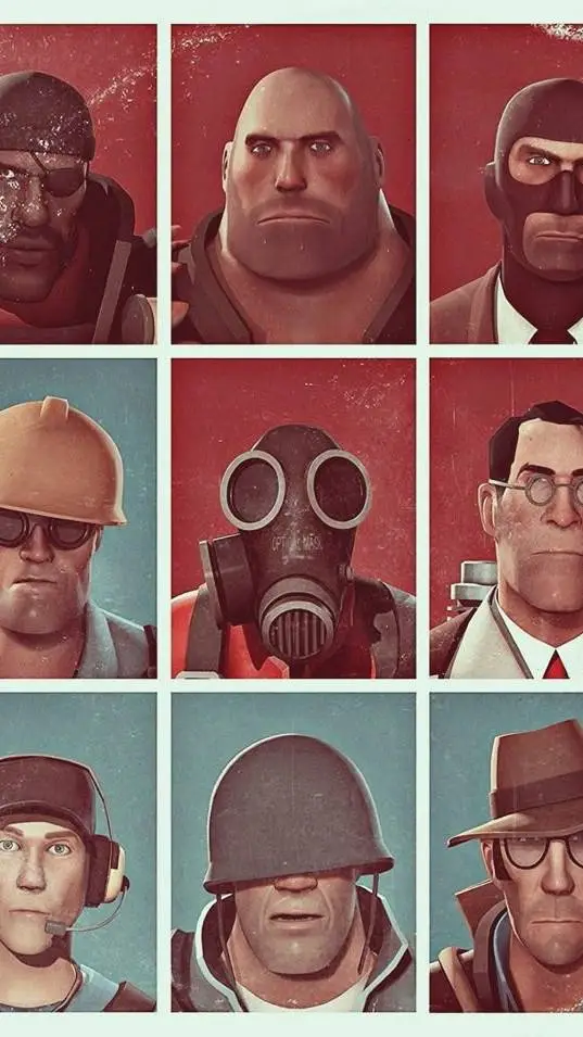 ai character: TF2 strip game background