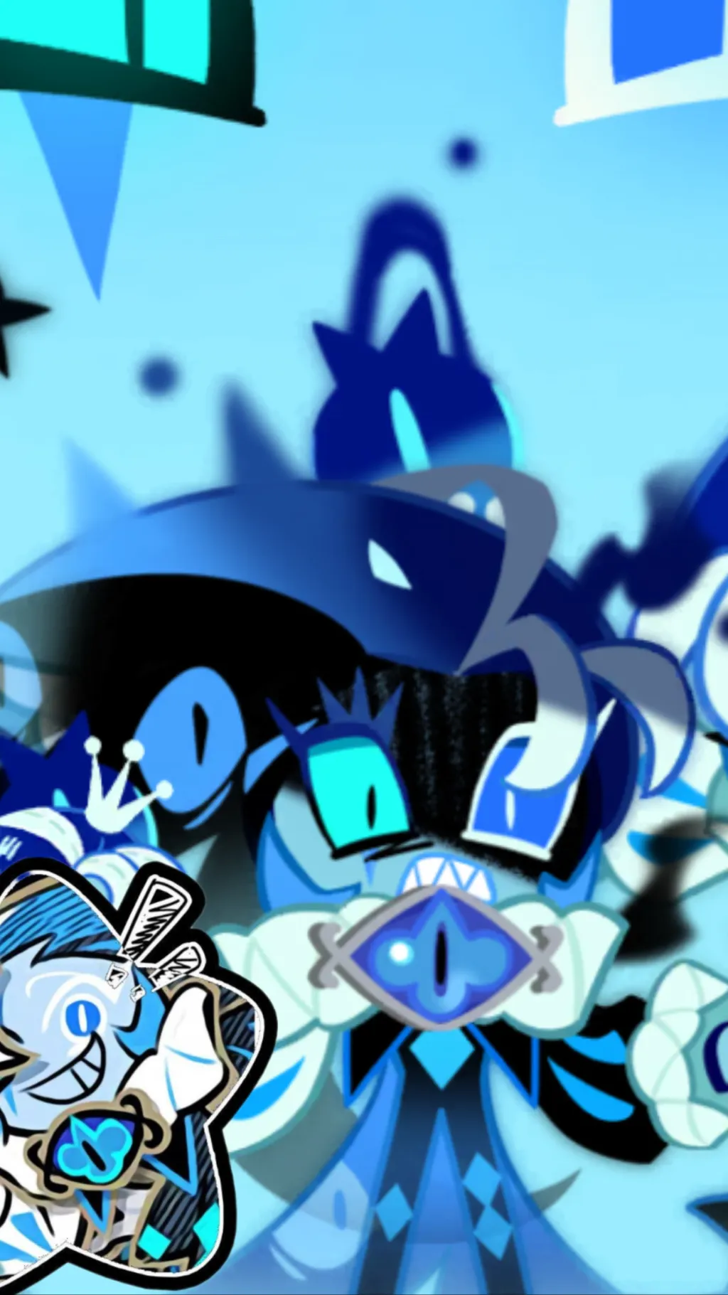 ai character: Azure background