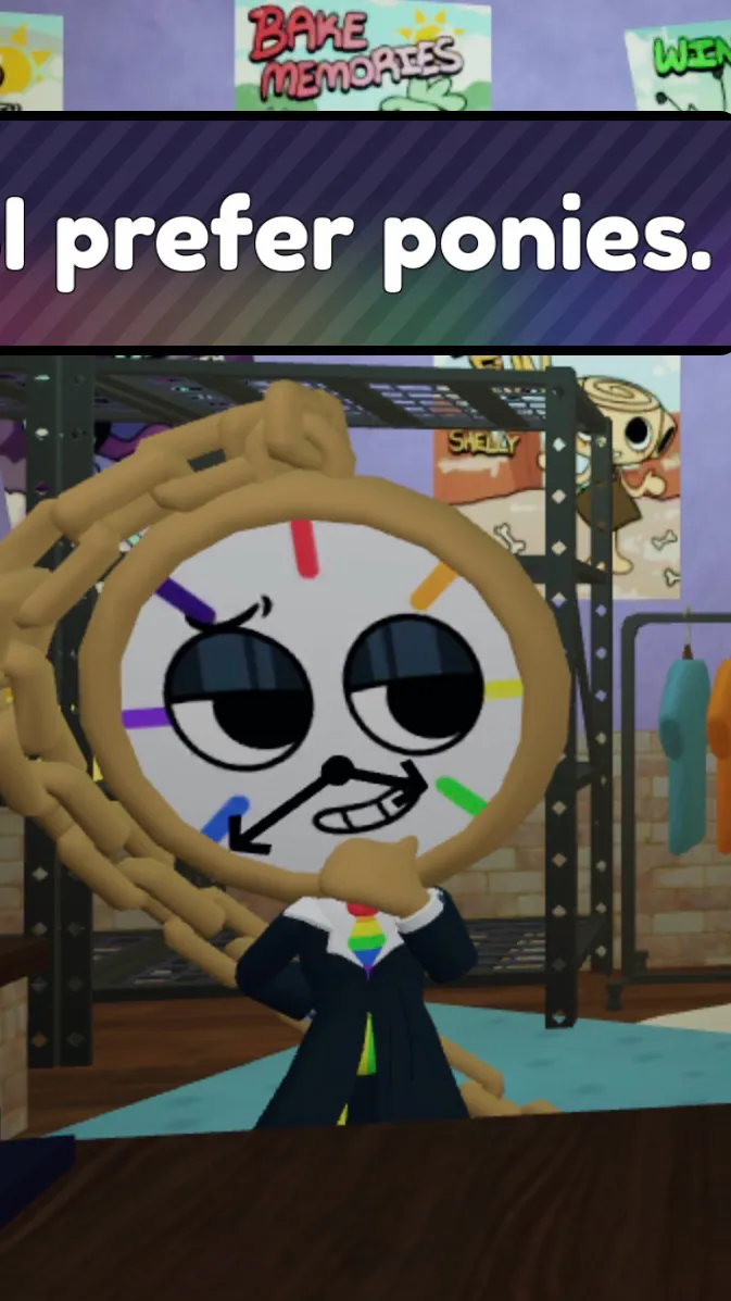 ai character: Dandys world bully background