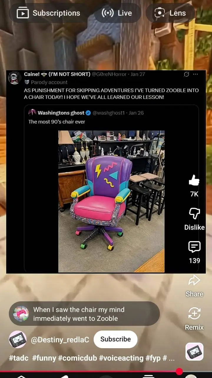 ai character: Imapartofvryfandom background