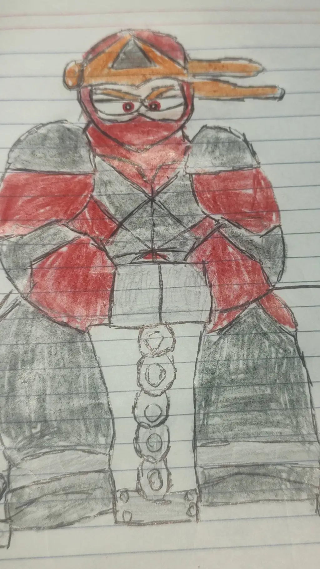 ai character: cai ninja rojo  background