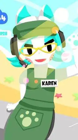 ai character: Karen  background