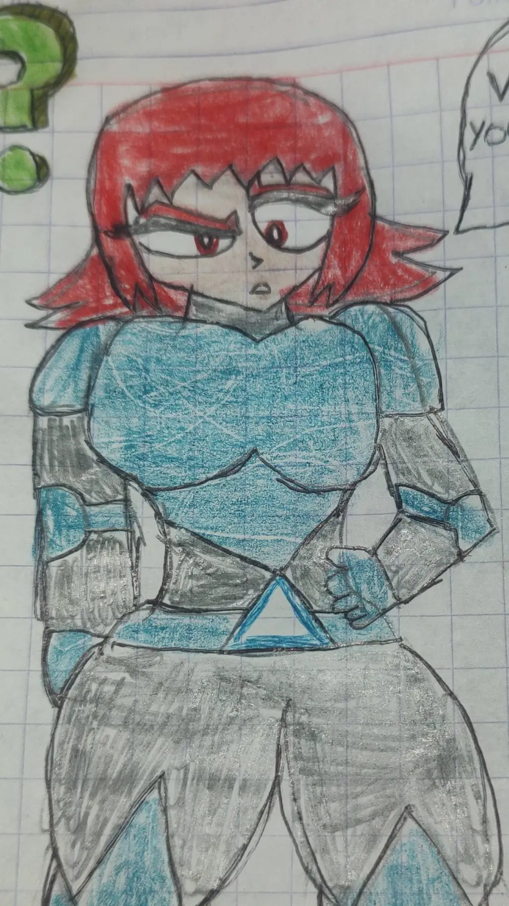 ai character: red background