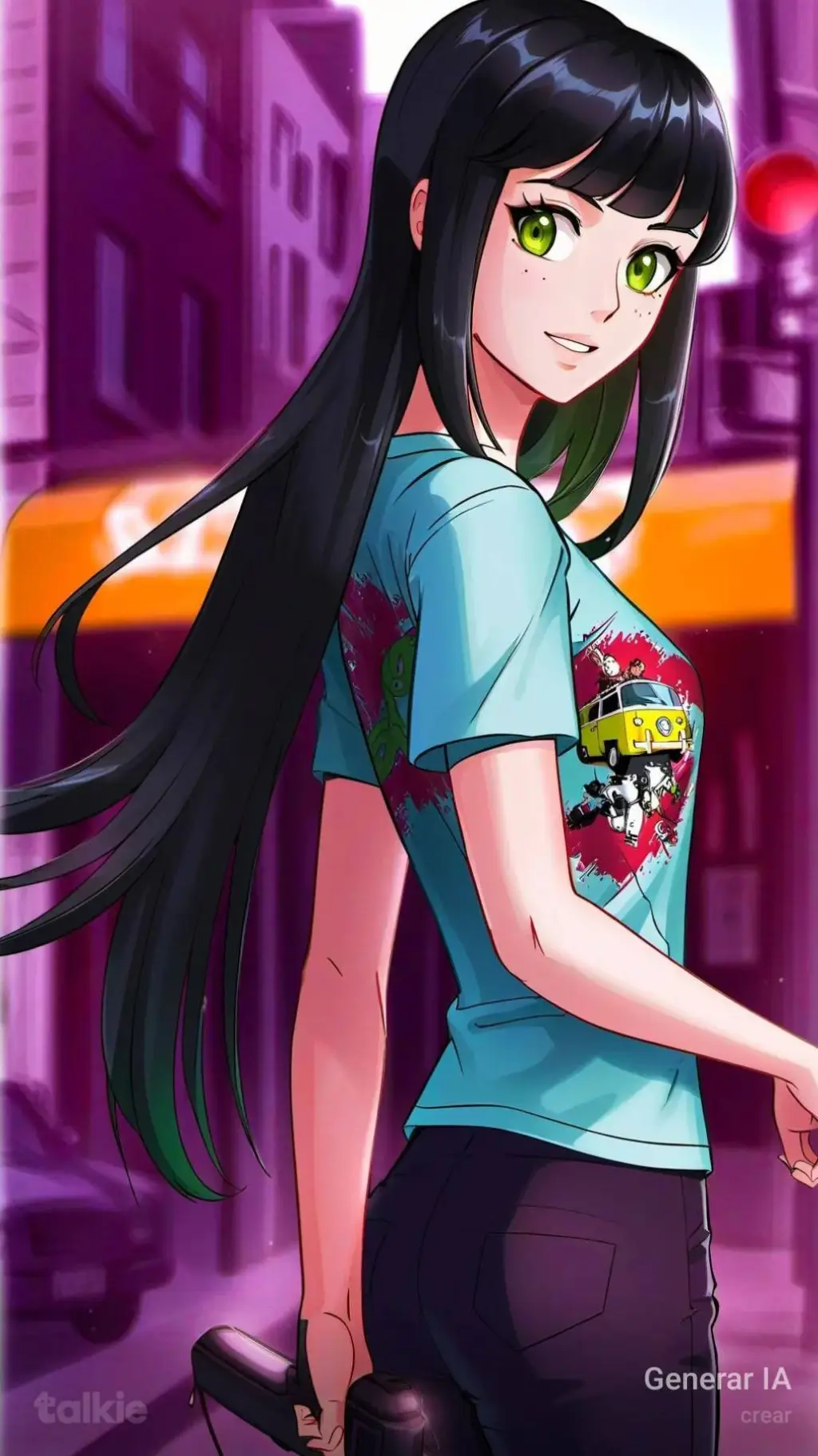 ai character: Summer background