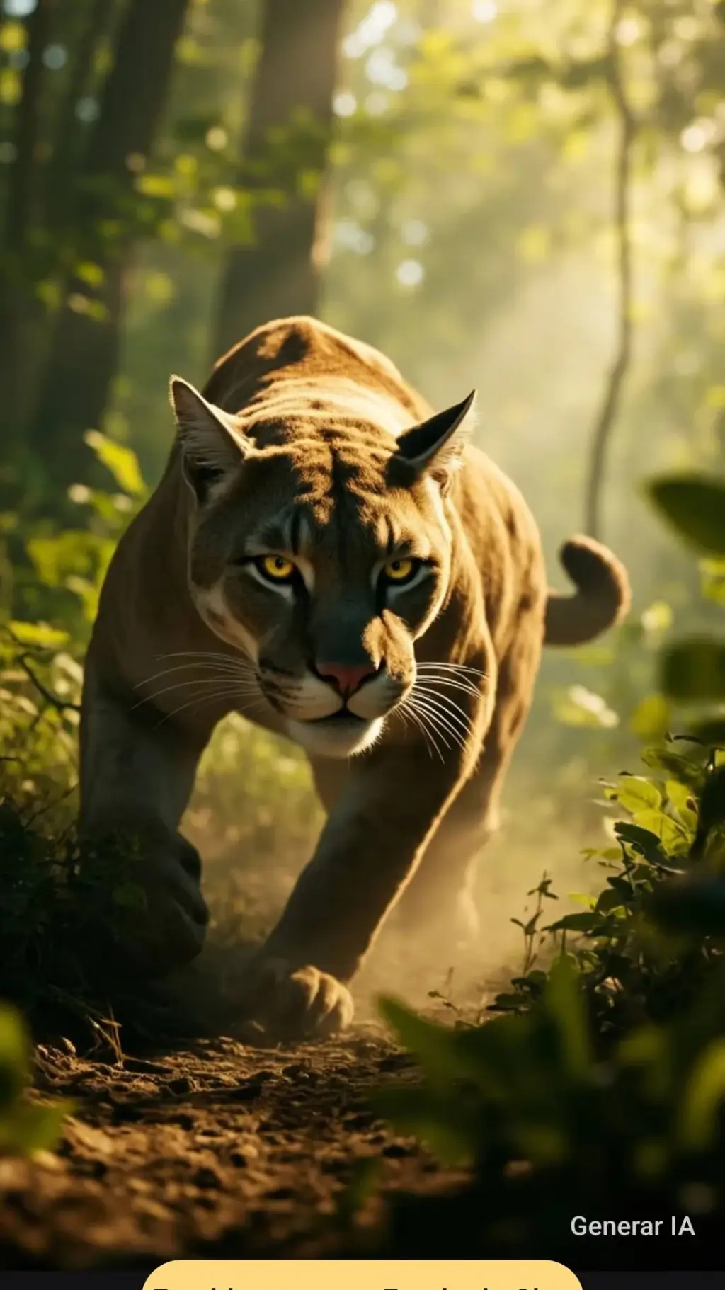 ai character: puma  background