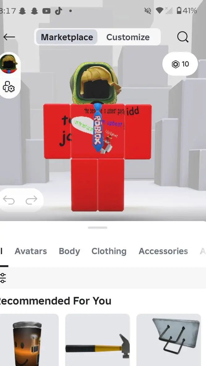 ai character: bloxer background