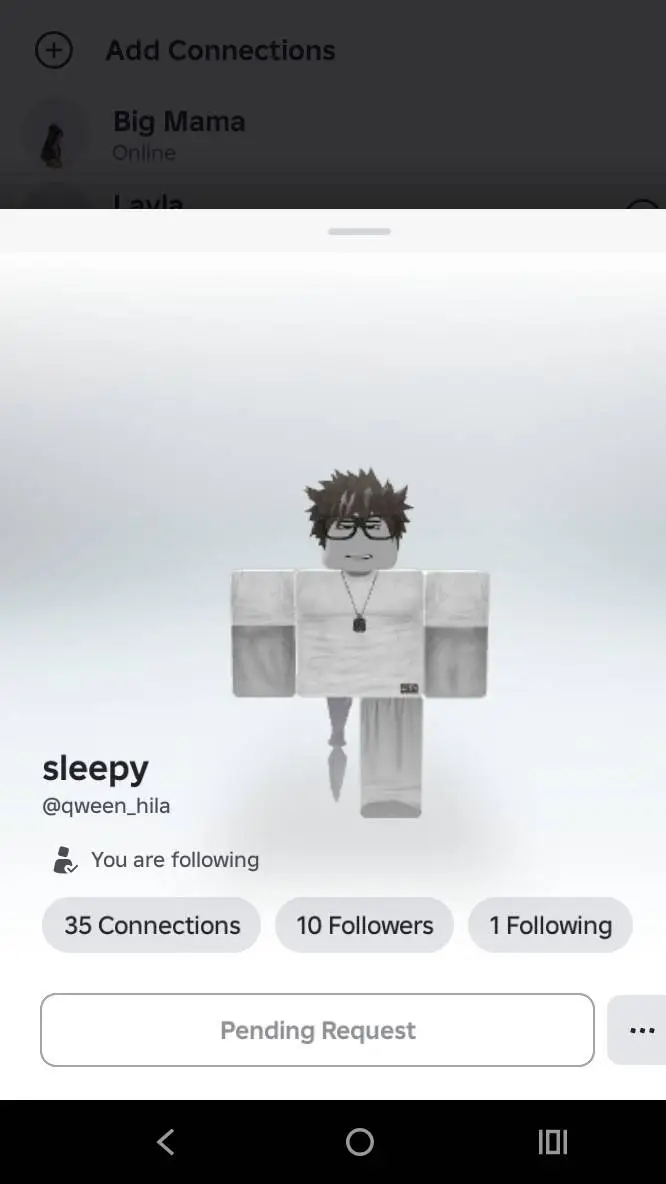ai character: sleepy background