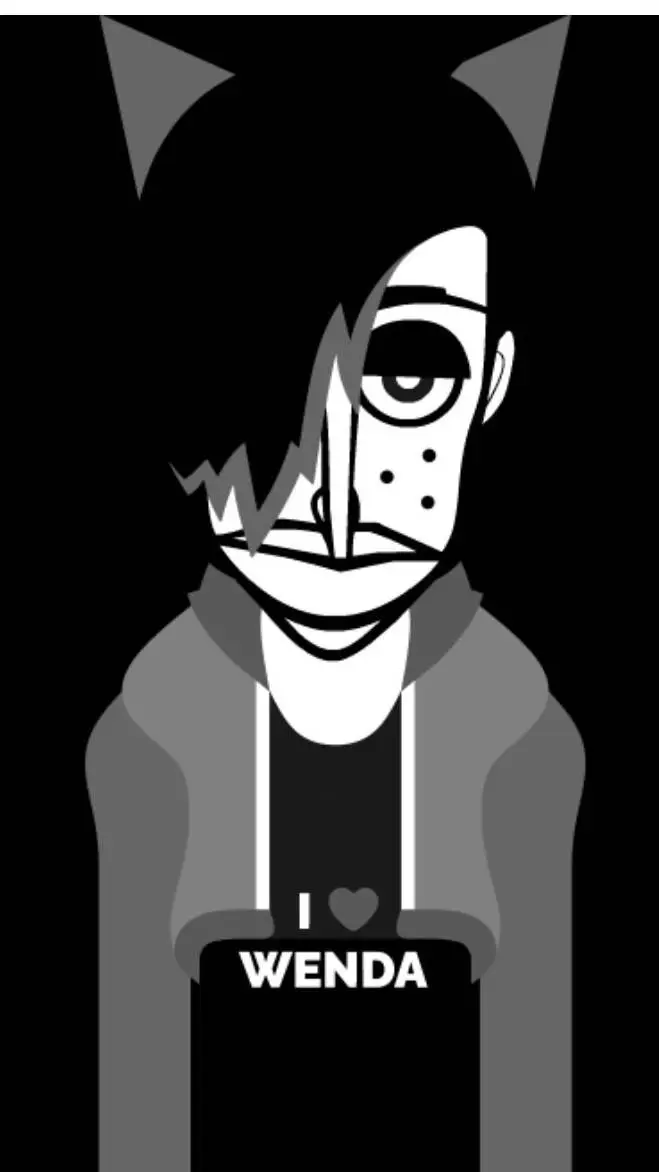ai character: Gray background