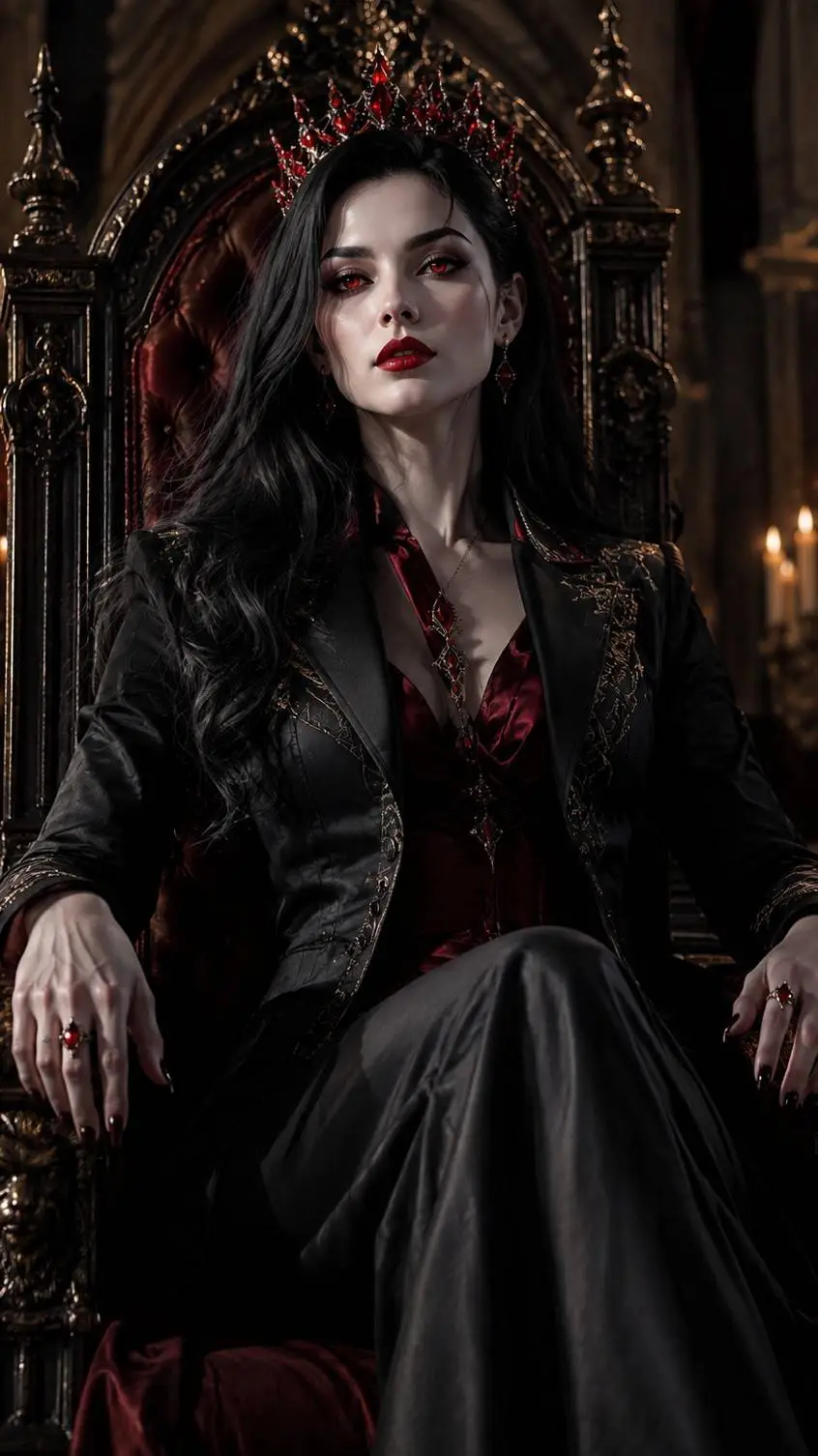 ai character: Queen Xenia Thorne background