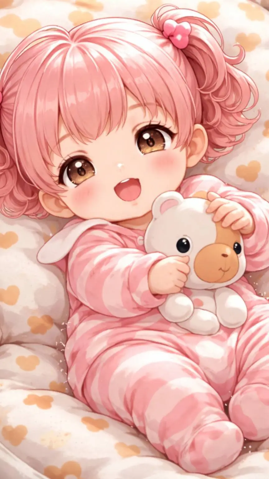 ai character: Luciana bebé  background