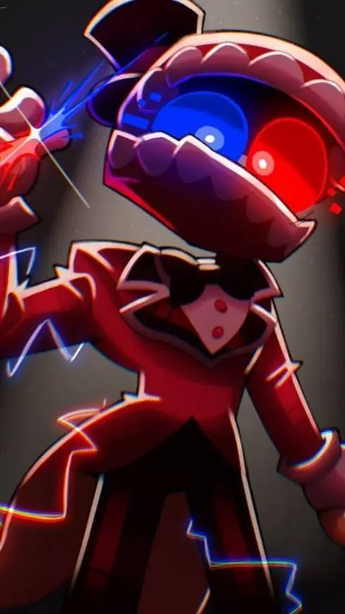 ai character: 🎩Caine🎩 background