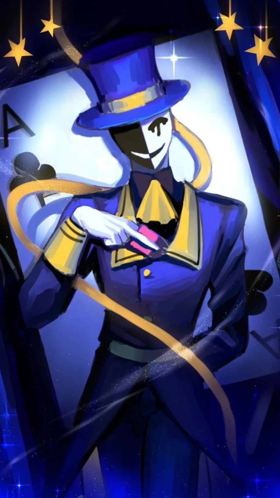ai character: Ticket taker background