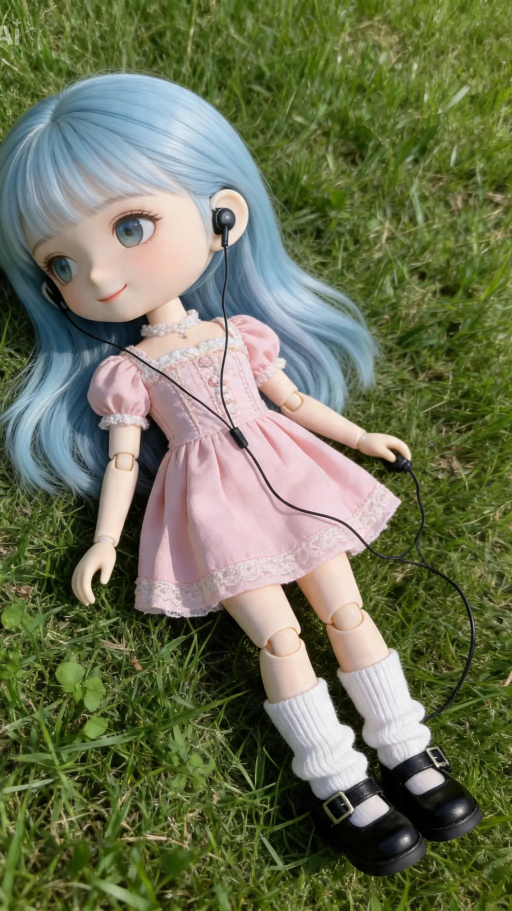 ai character: Girlfriendteardrop background
