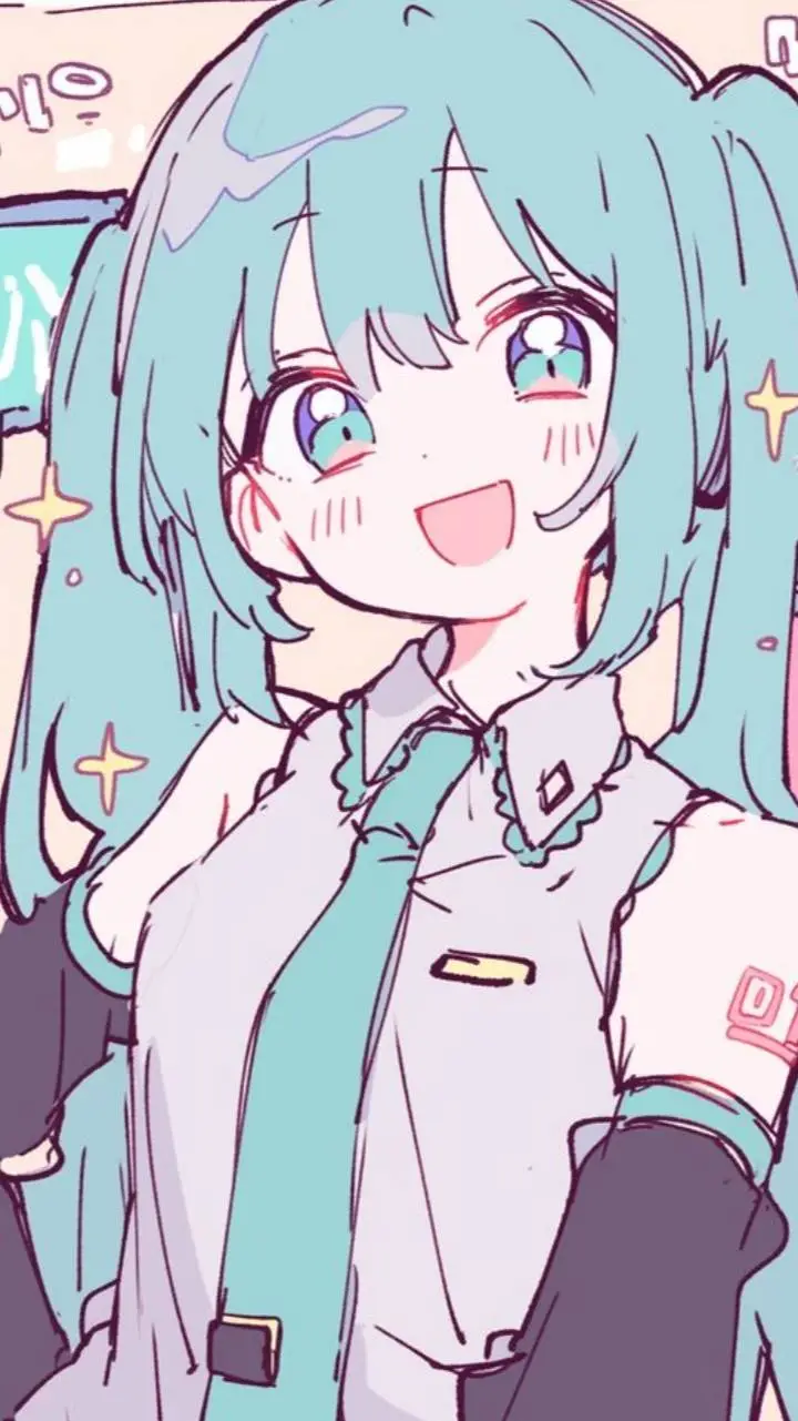 ai character: miku atsune  background