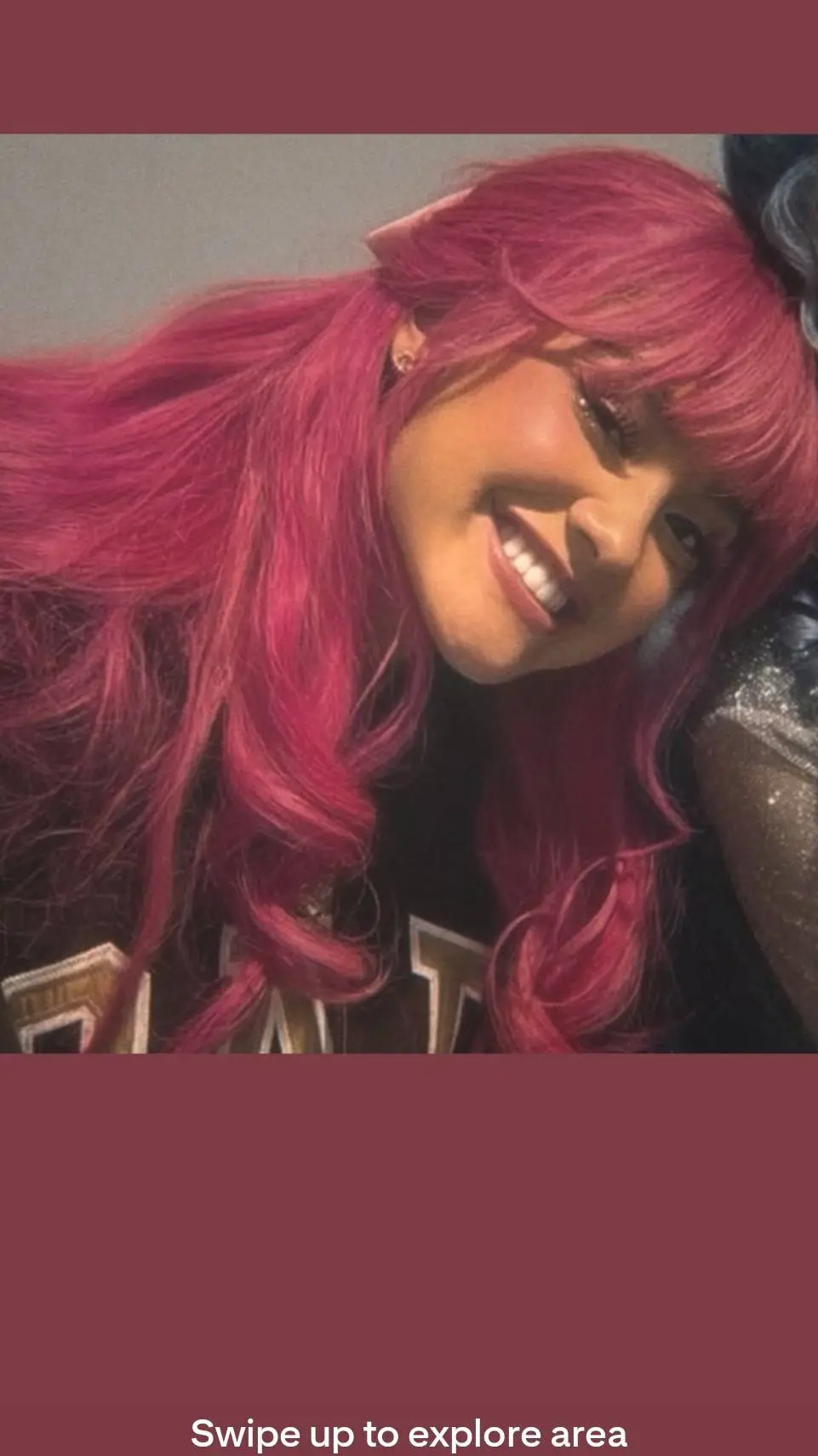 ai character: pink background