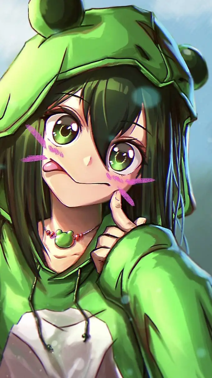 ai character: Tsuyu/ Froggy background