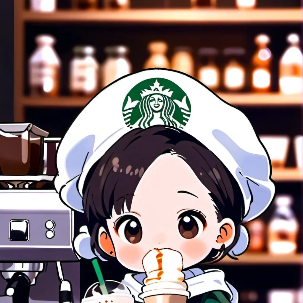 chat with ai character: bebé de Starbucks