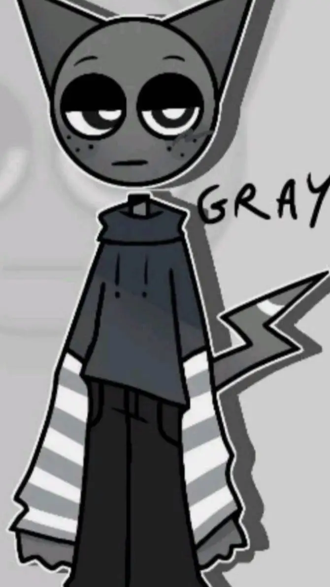 ai character: gray background