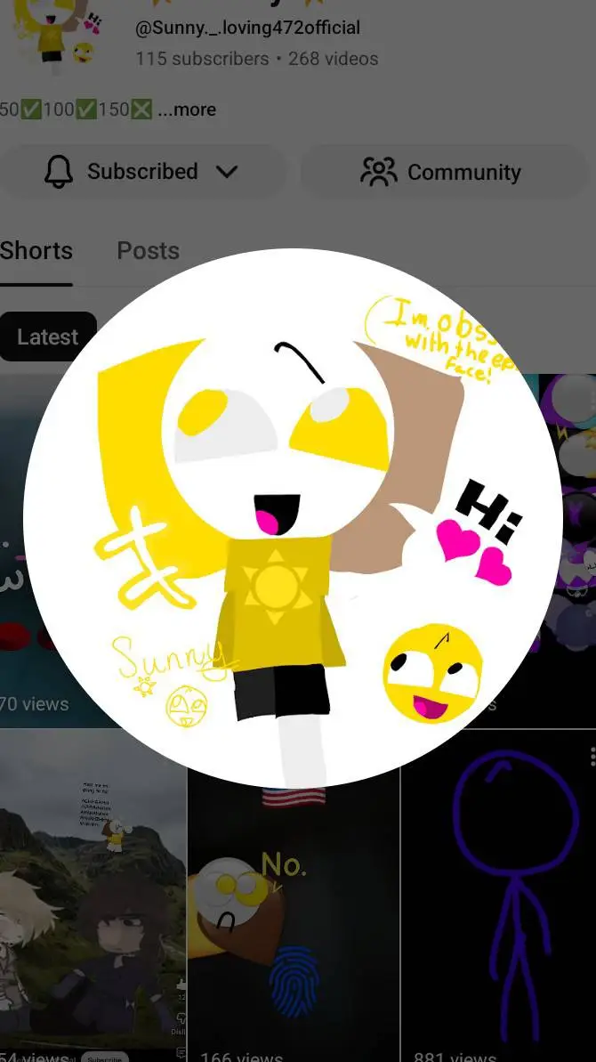 ai character: sunny background