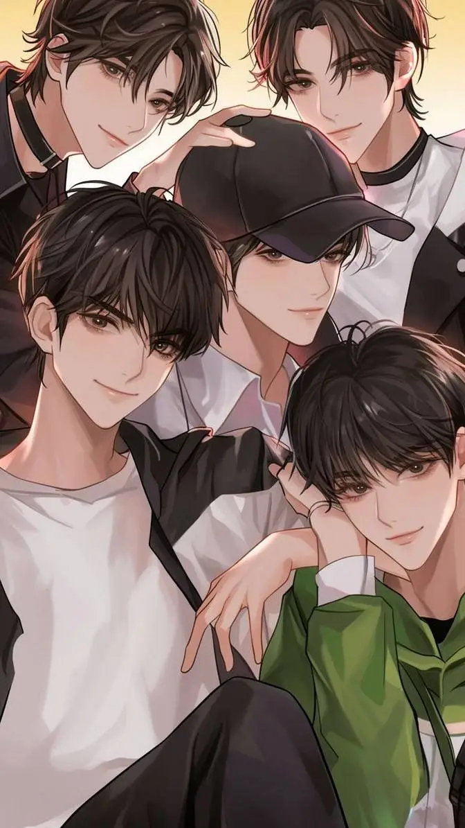 ai character: 5 boys like you  background