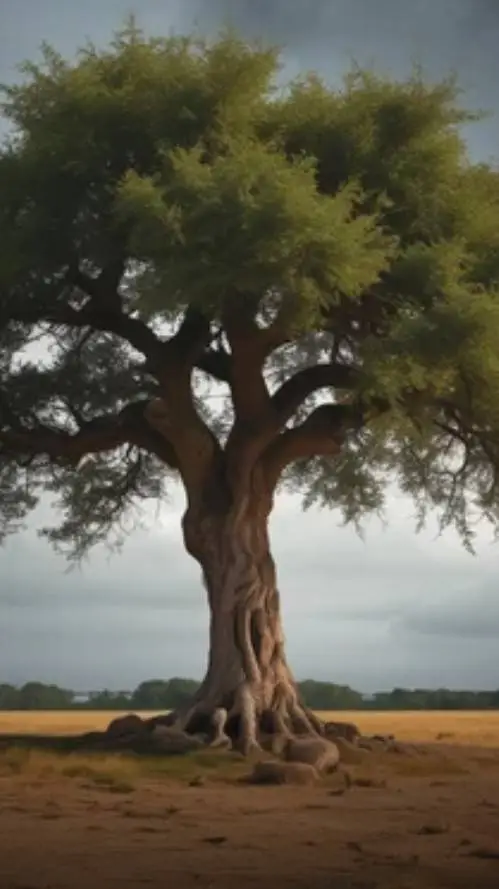 ai character: Pov:Your a Tree  background