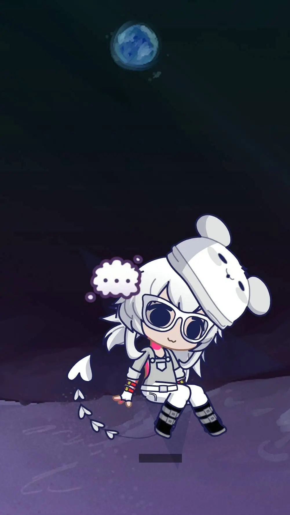 ai character: luma!!  background