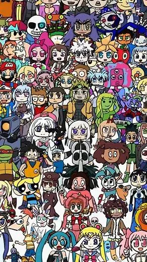 ai character: epic chaos. background