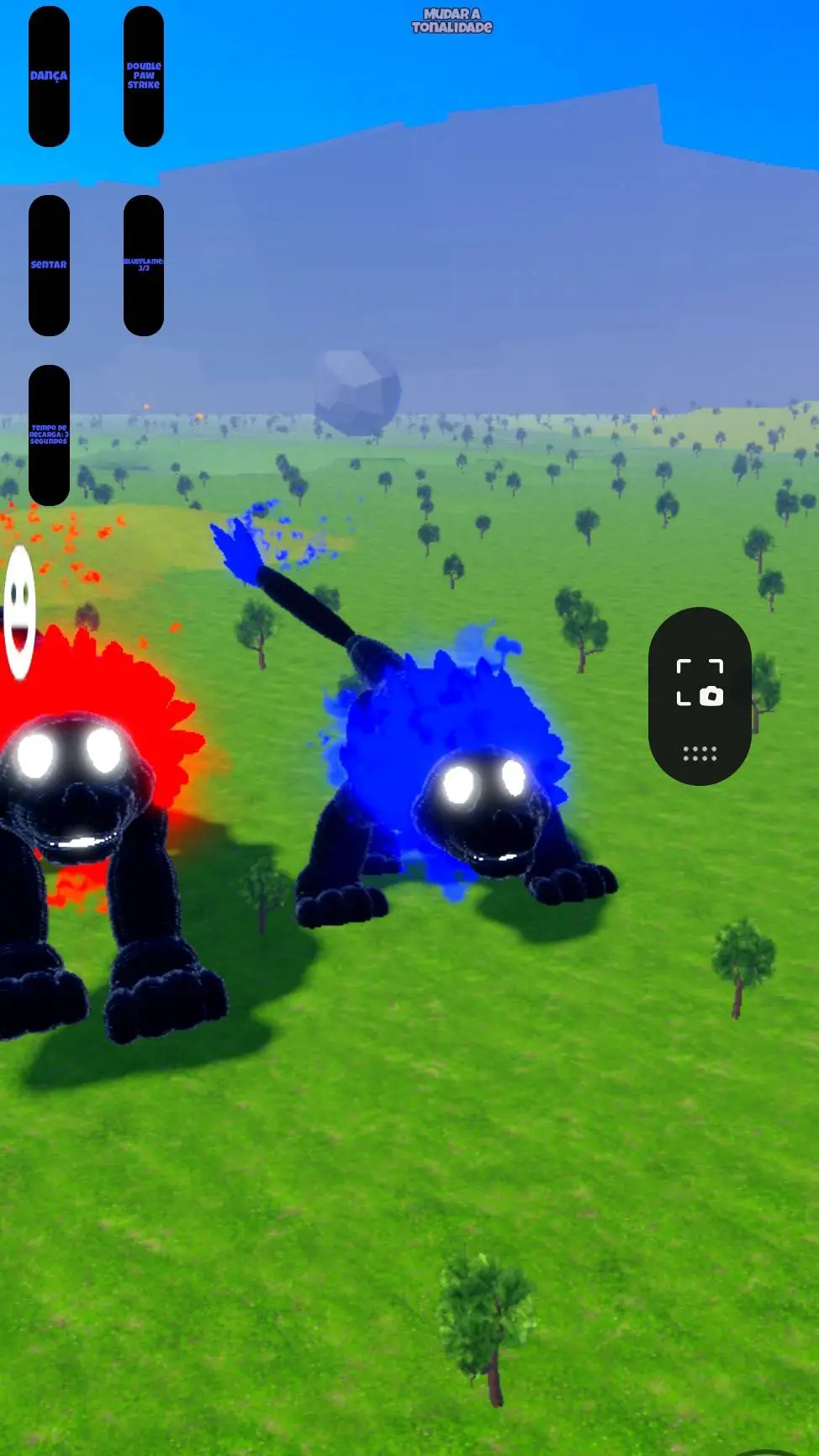 ai character: Cartoon lion  background