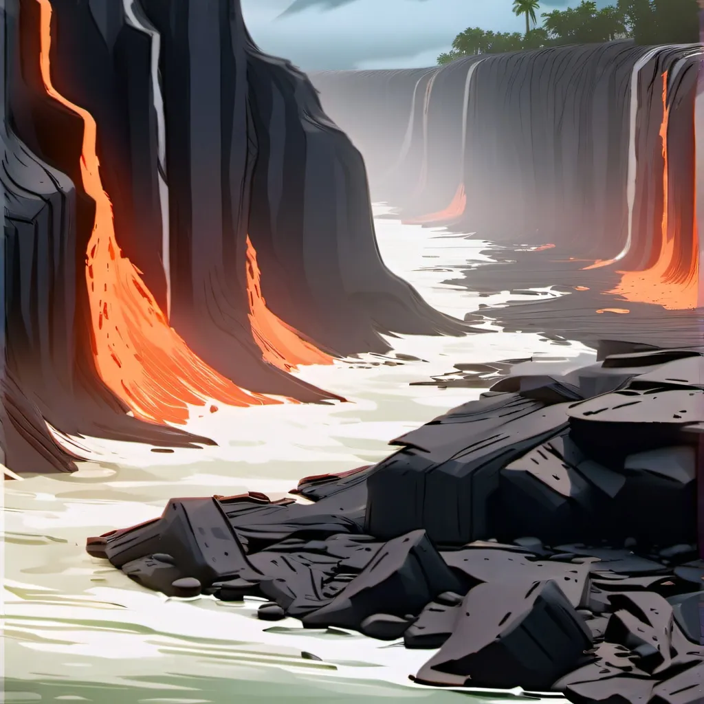 chat with ai character: Survive lava